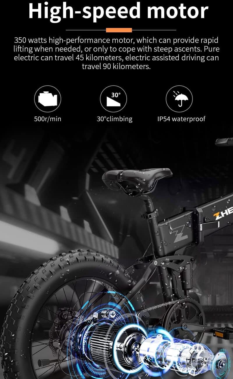 vélo à pneus pleins, suspension complète