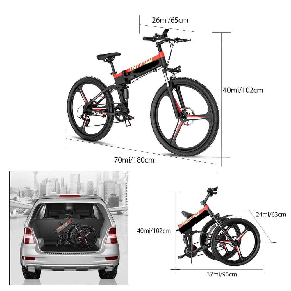 vélo-électrique-de-montagne-pliant
