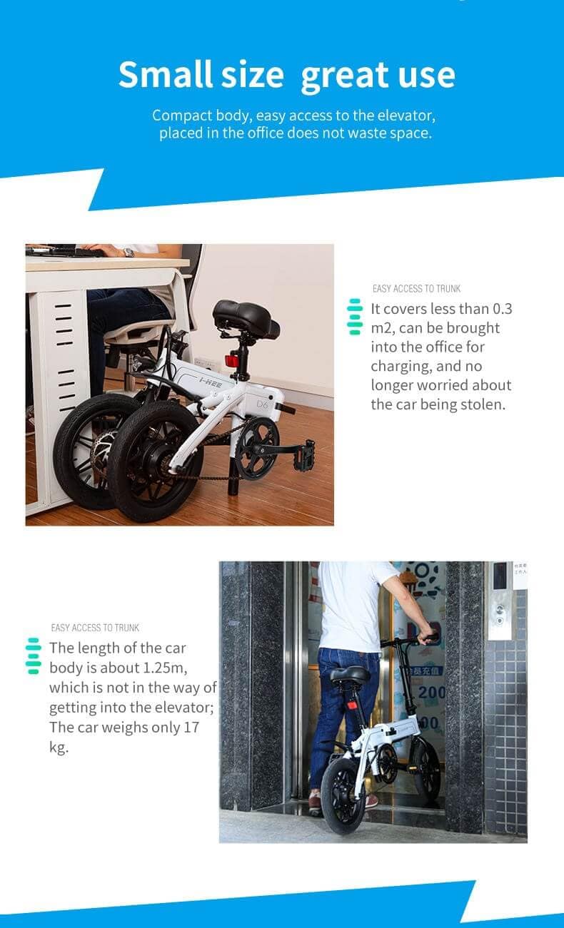 bicis pequeñas-eléctricas-plegables