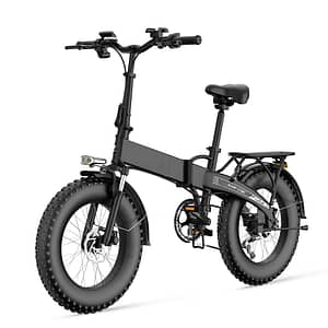 bicicleta plegable-eléctrica-neumática-gorda-750W