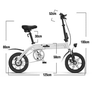 mini-vélo électrique pliable - 14 pouces