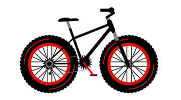 bicicleta eléctrica de neumáticos gruesos