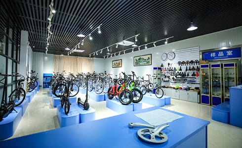 Ausstellungsraum für Elektrofahrräder