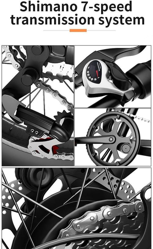 Vélo électrique à pneus larges - 26 pouces