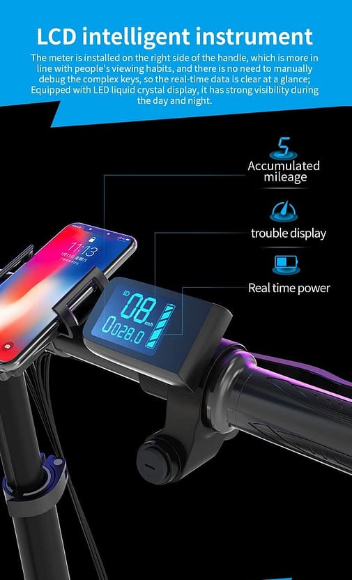 vélo électrique pliable - 14 pouces - LCD avec affichage